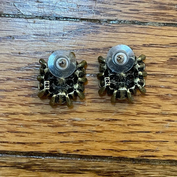 Banana Republic Blue Sparkle Gem Cluster Earrings - Picture 3 of 4